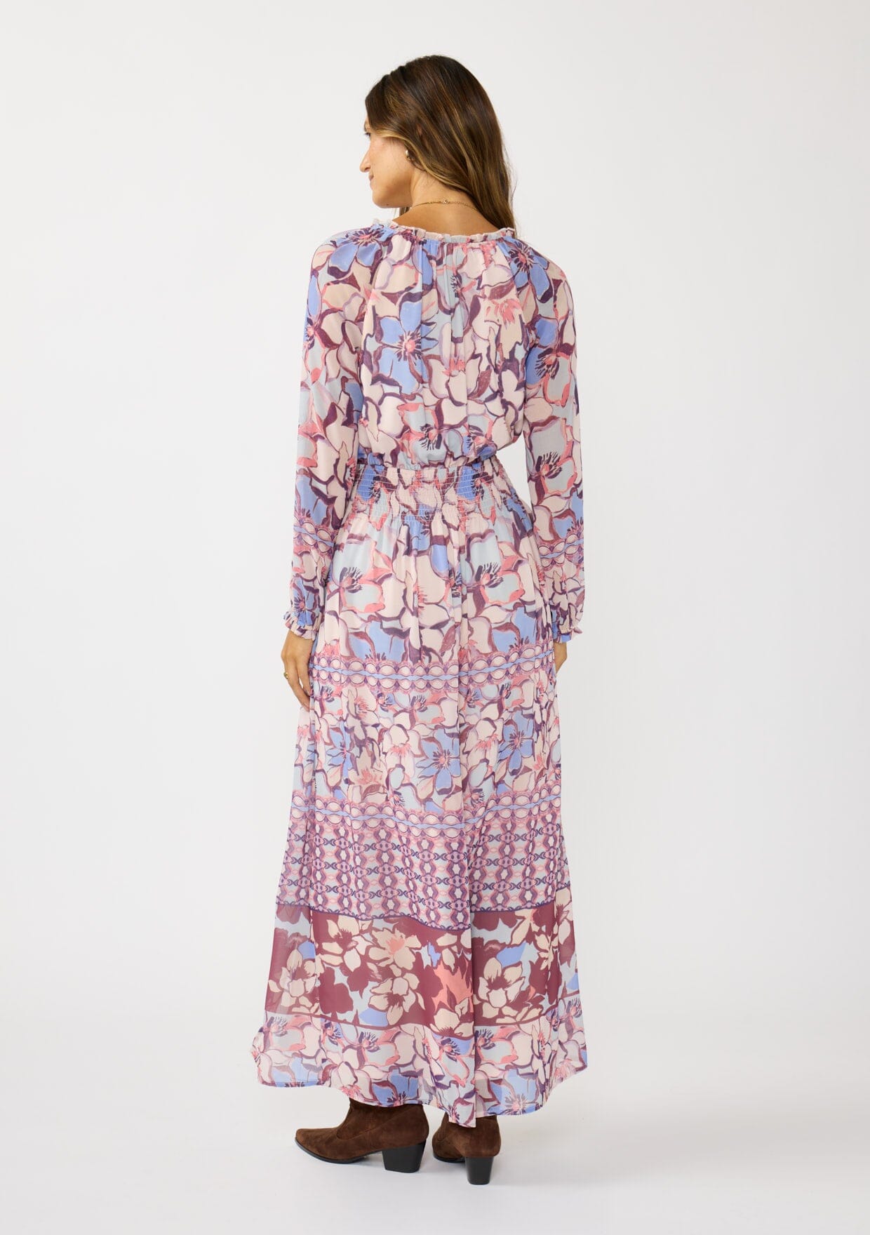 Wisteria Floral Maxi Dress