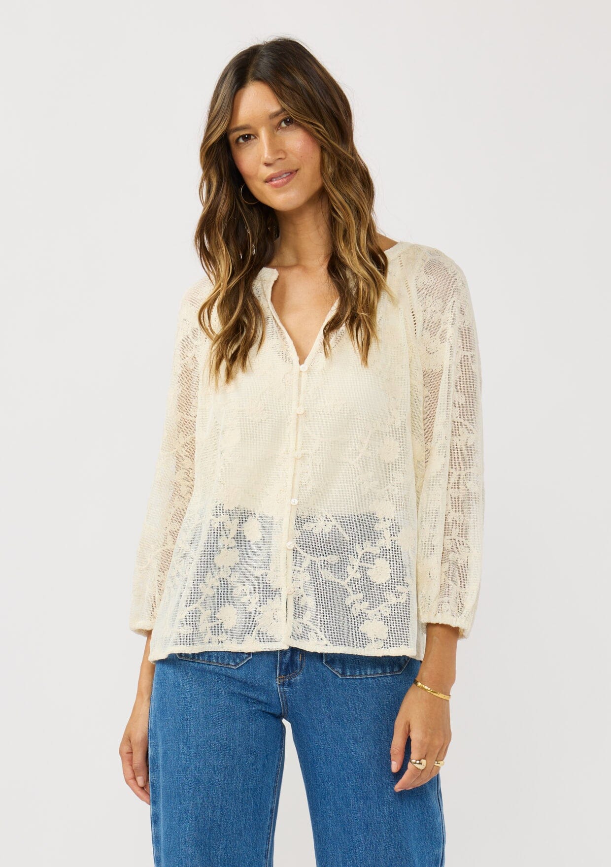 Kaelen Sheer Blouse