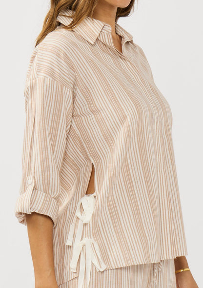 Long Voyage Side-Tie Shirt