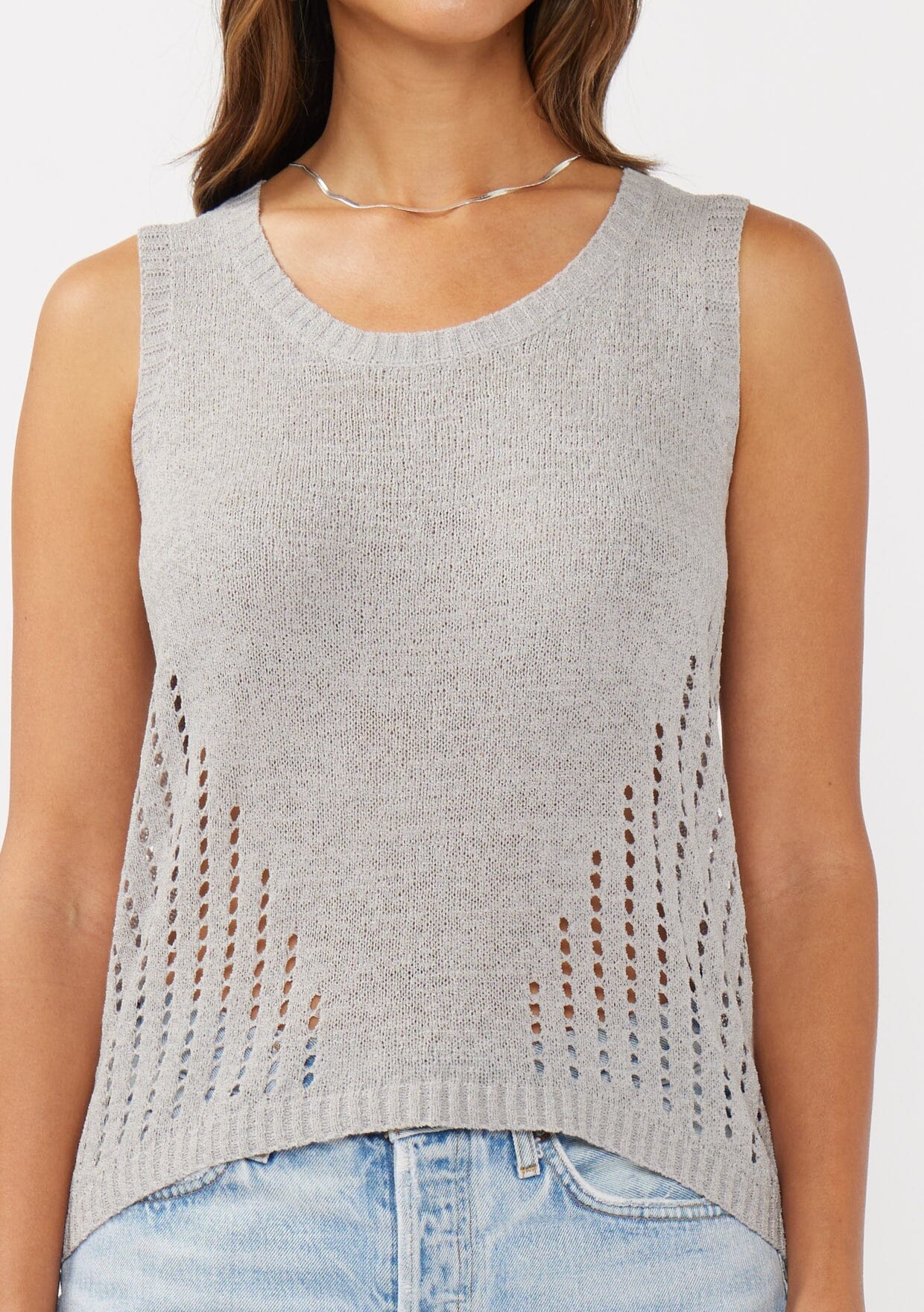 Nadia Open Knit Tank Top
