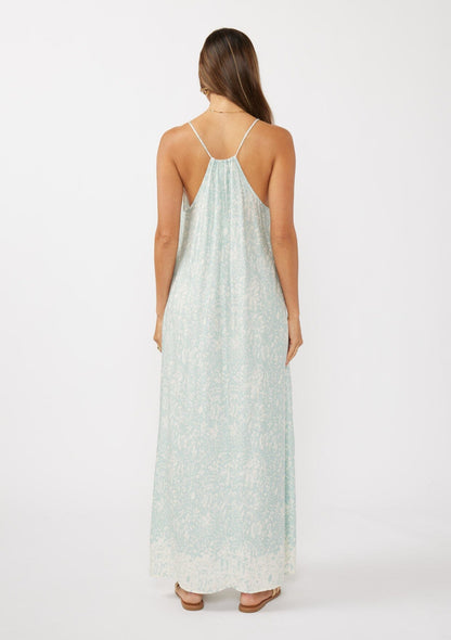Tidal Flow Halter Maxi Dress