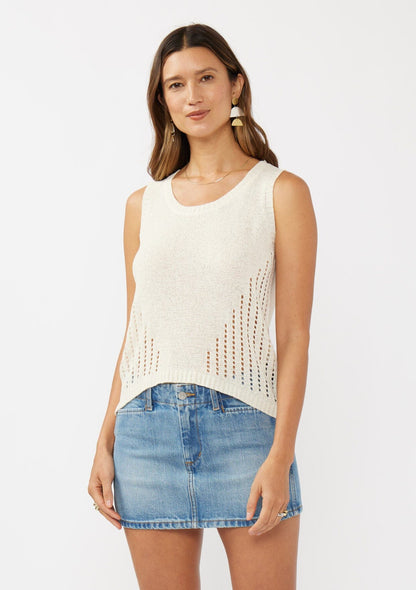 Nadia Open Knit Tank Top