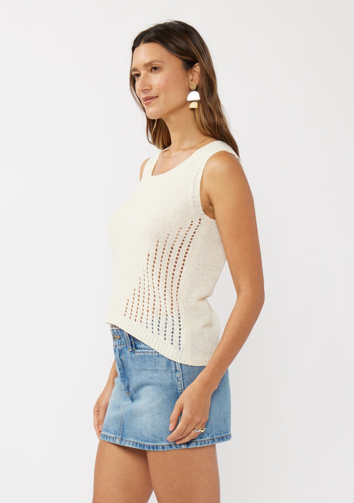 Nadia Open Knit Tank Top