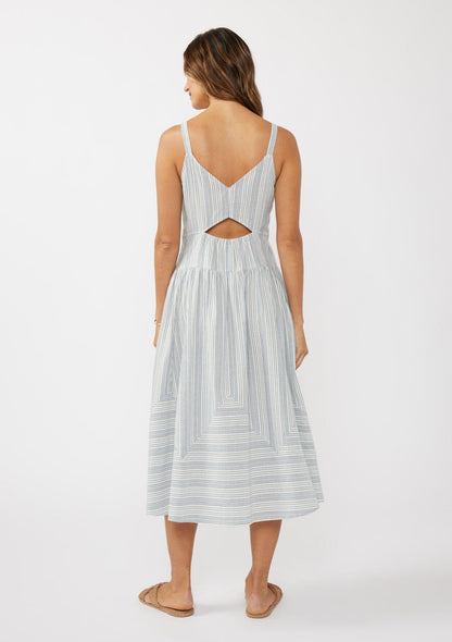 Nadia Striped Midi Dress