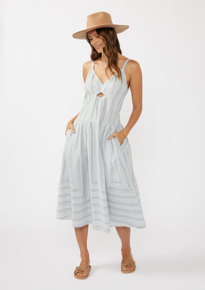 Nadia Striped Midi Dress