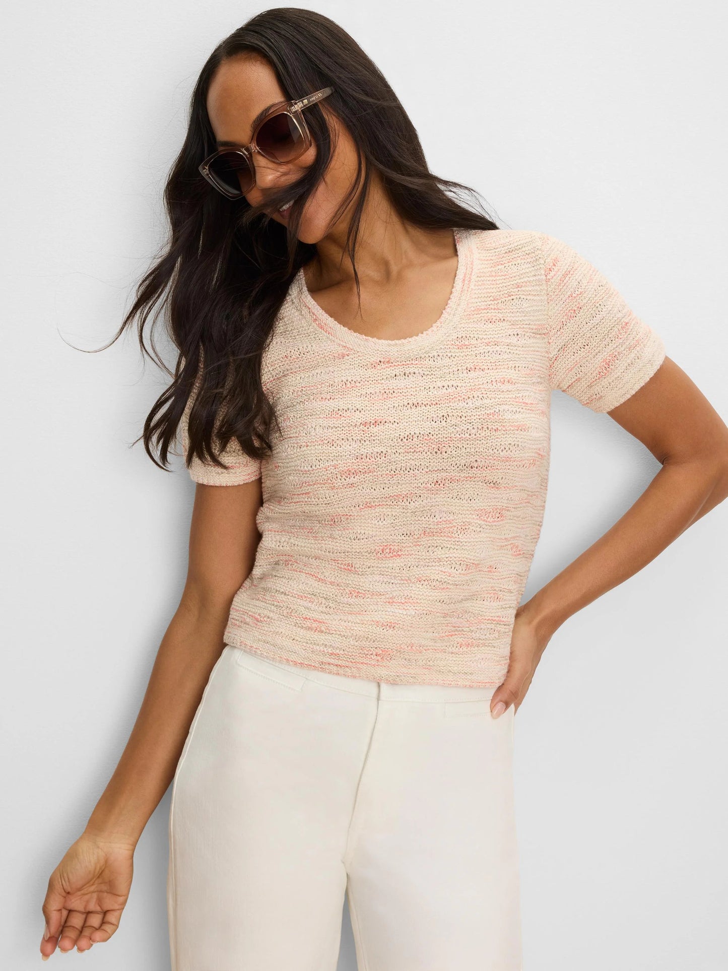 Textured Wave Sweater Tee