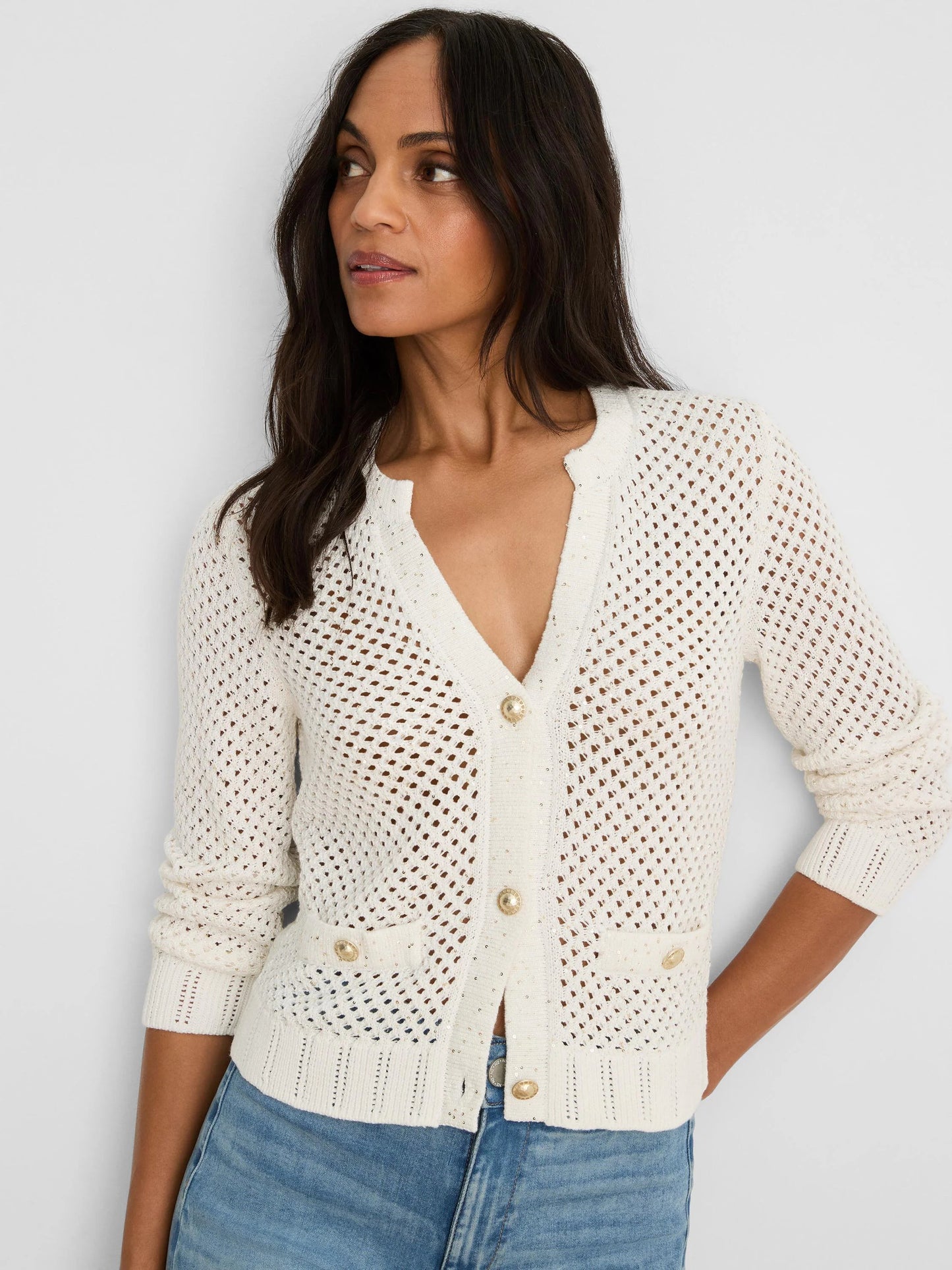 Sequin Glow Cardigan
