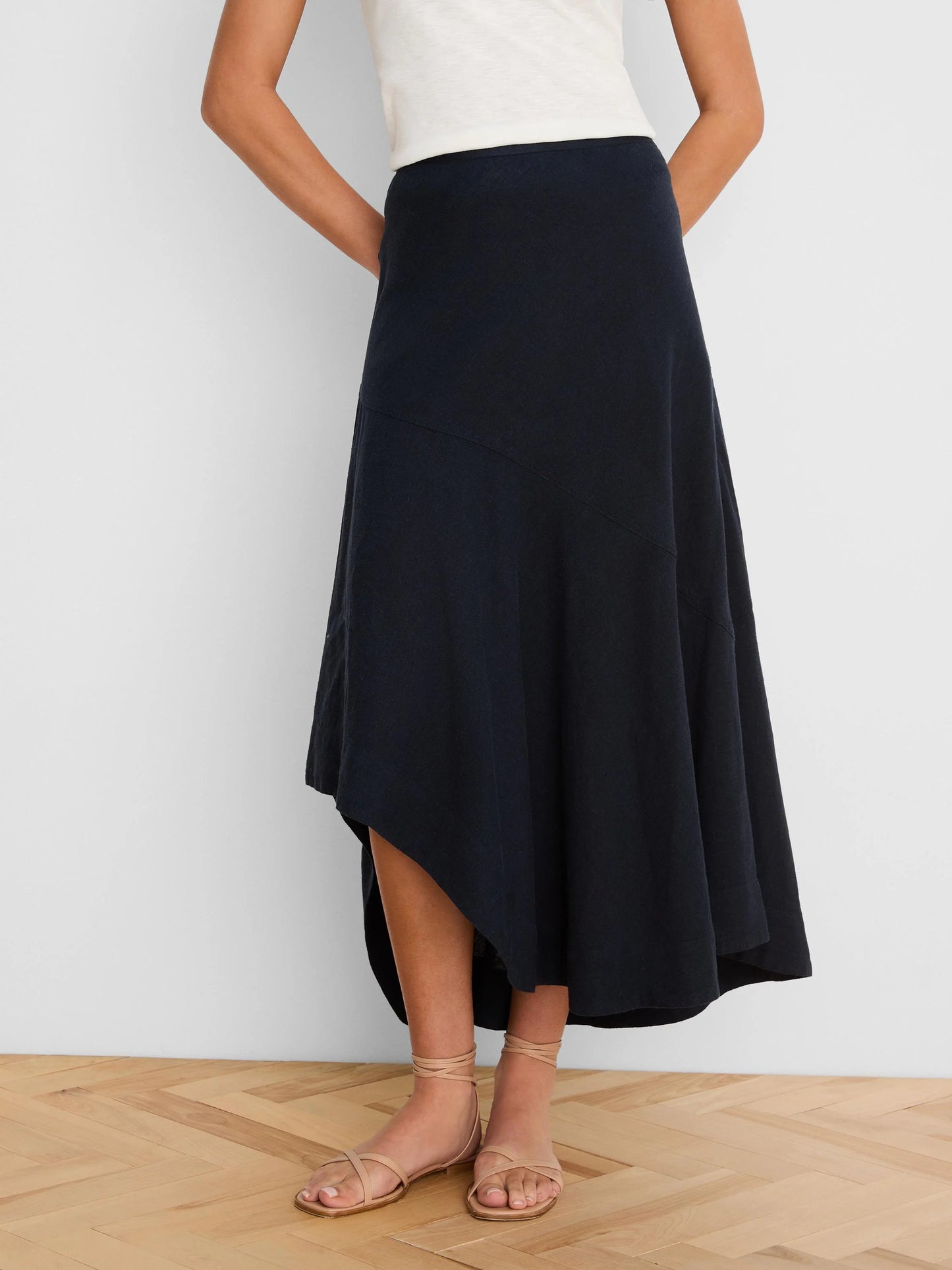 Long Engagement Rumba Linen Skirt