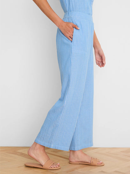 Fairfield Wide Leg Gauze Ankle Pant