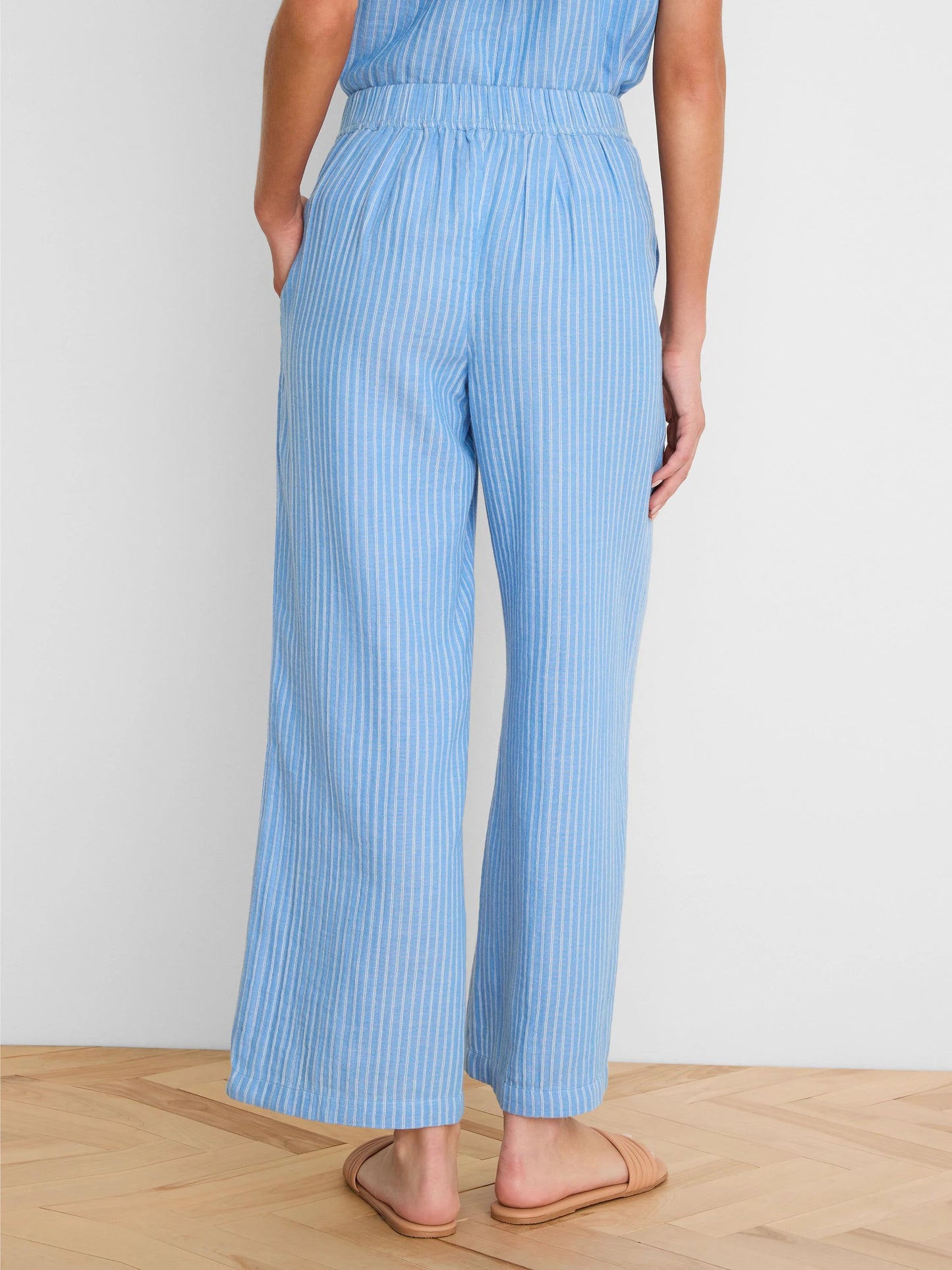 Fairfield Wide Leg Gauze Ankle Pant