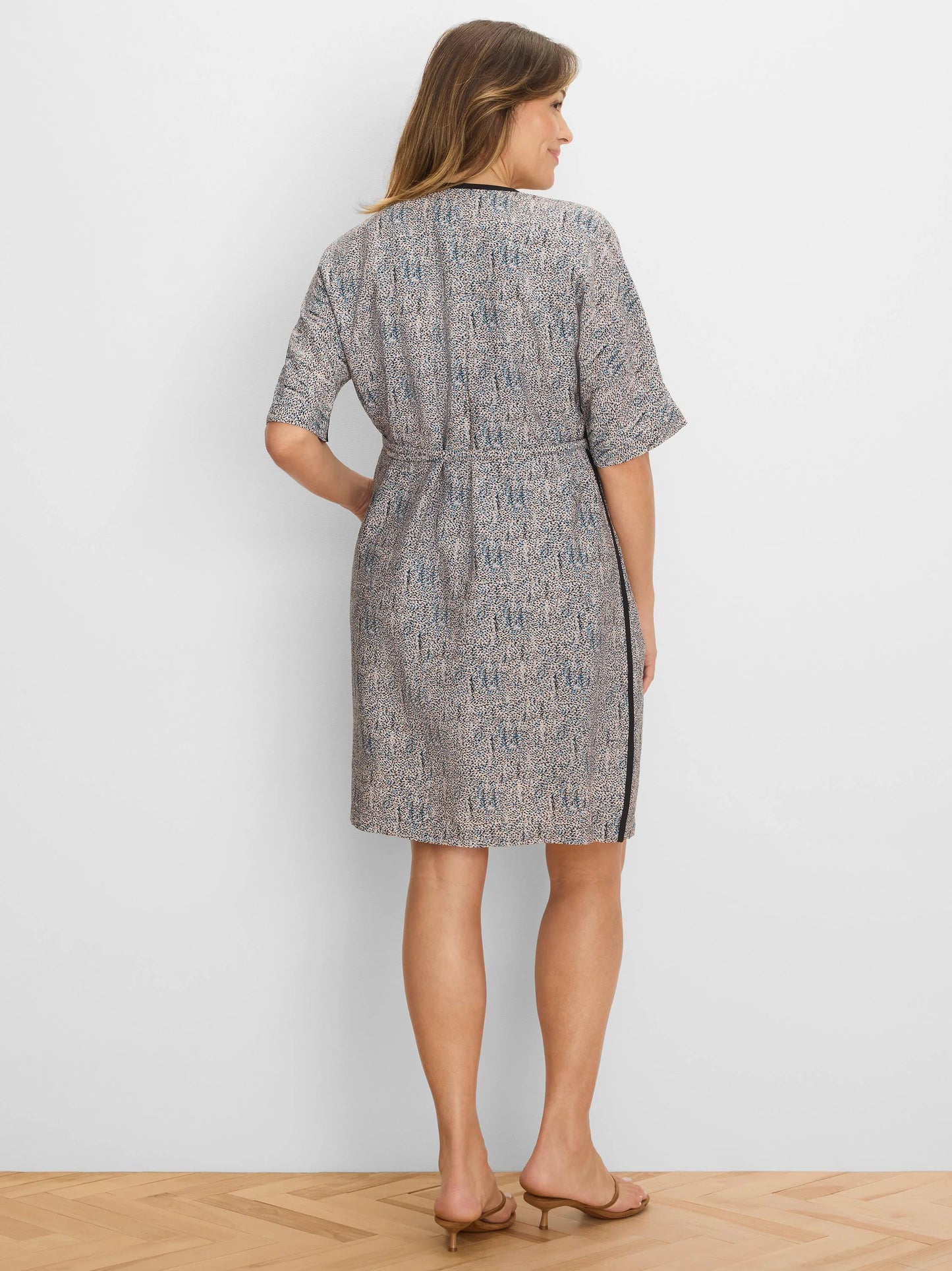 Sun Speckle Devon Trimmed Dress