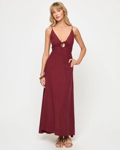 Mabel Maxi Dress - Sangria