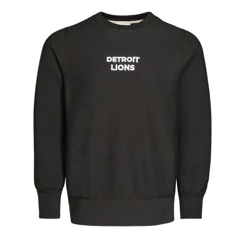 Detroit Lions Vintage Blackout  Natural Crewneck