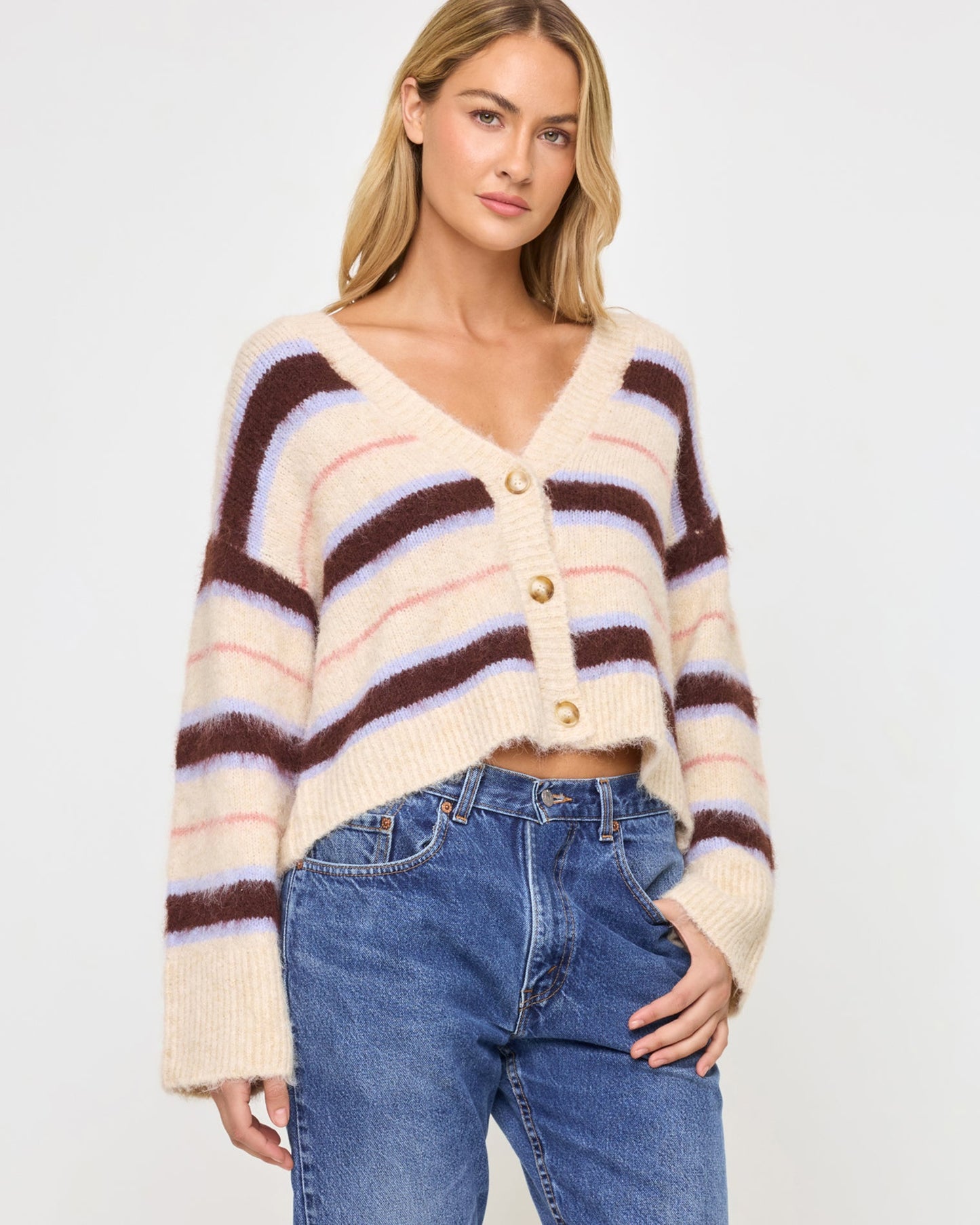 Montauk Cardigan - Prep School Stripe