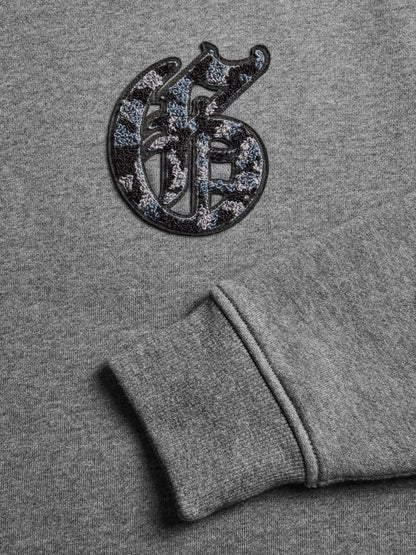 Old English "G" Chenille Aspen Crewneck