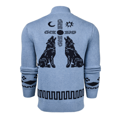 Howling Moon Full-Zip Shawl Cardigan