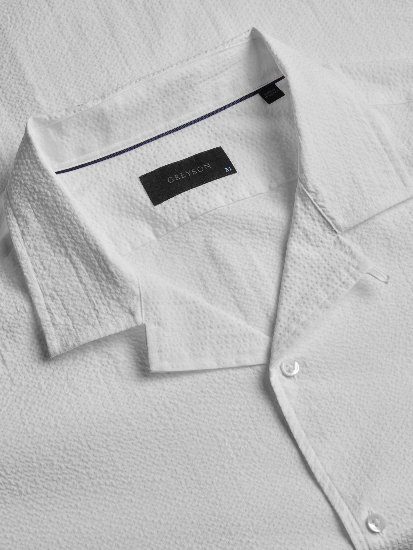 Rhodes Seersucker Camp Shirt