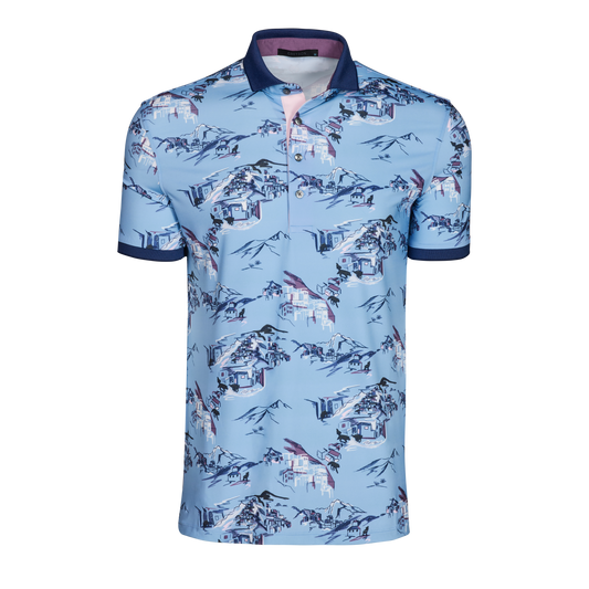 In the Blues Short Sleeve Polo