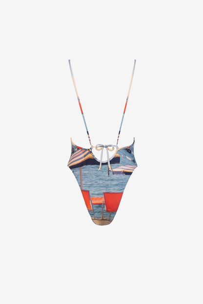 Mica One Piece — Striped Umbrella