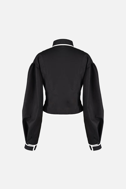 Mindy Cotton Jacket — Black