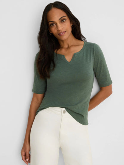 NZT Elbow Sleeve Notch Tee