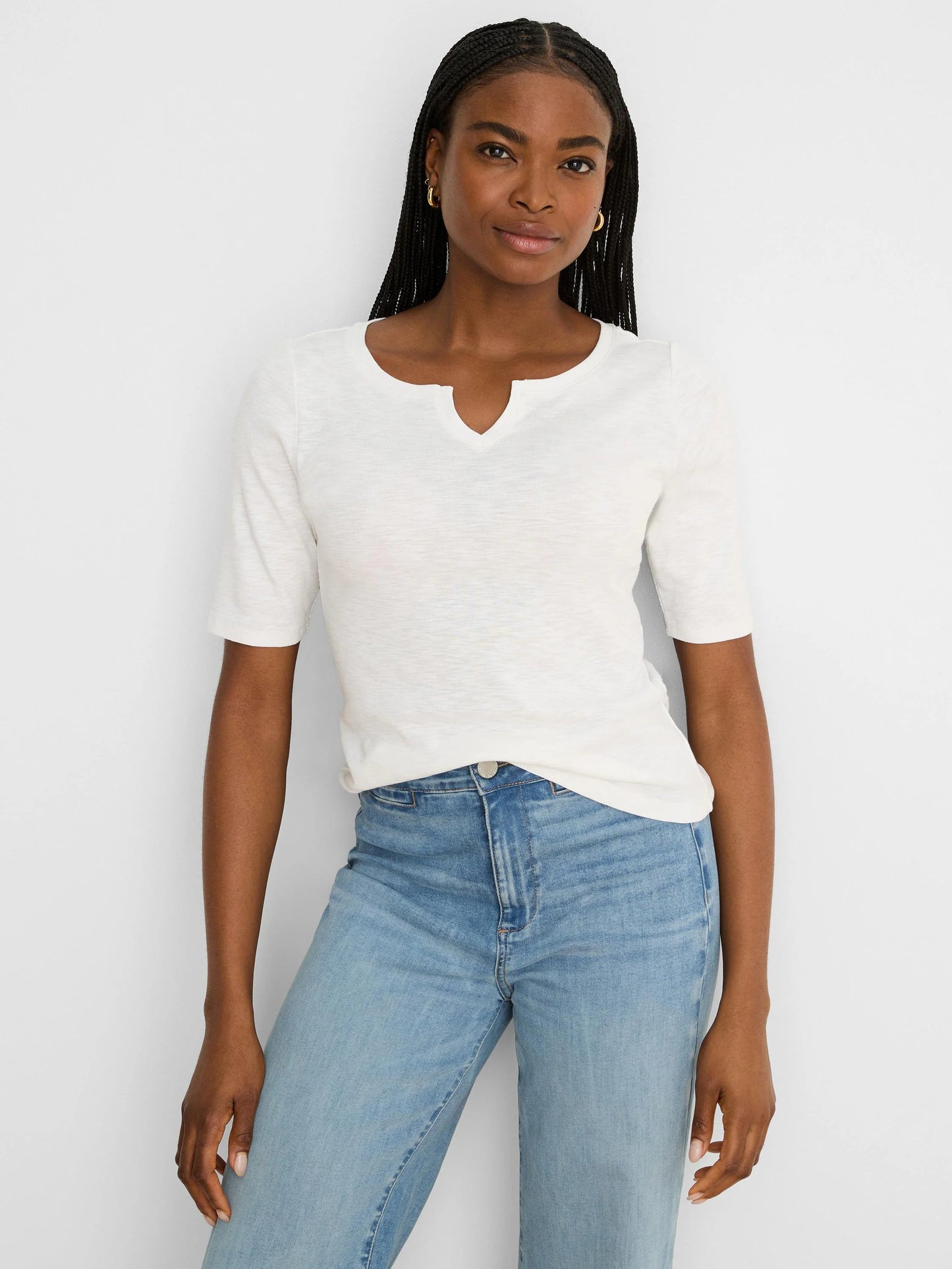 NZT Elbow Sleeve Notch Tee