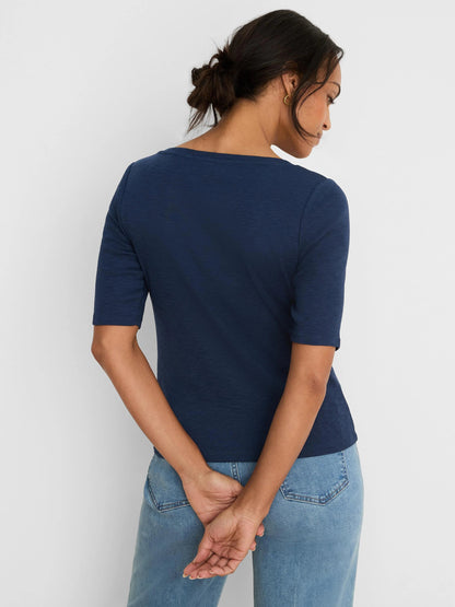 NZT Elbow Sleeve Notch Tee
