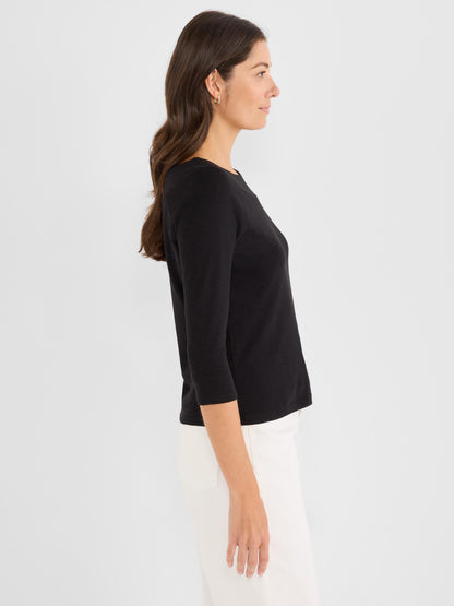 NZT 3/4 Sleeve Ballet Boat Tee