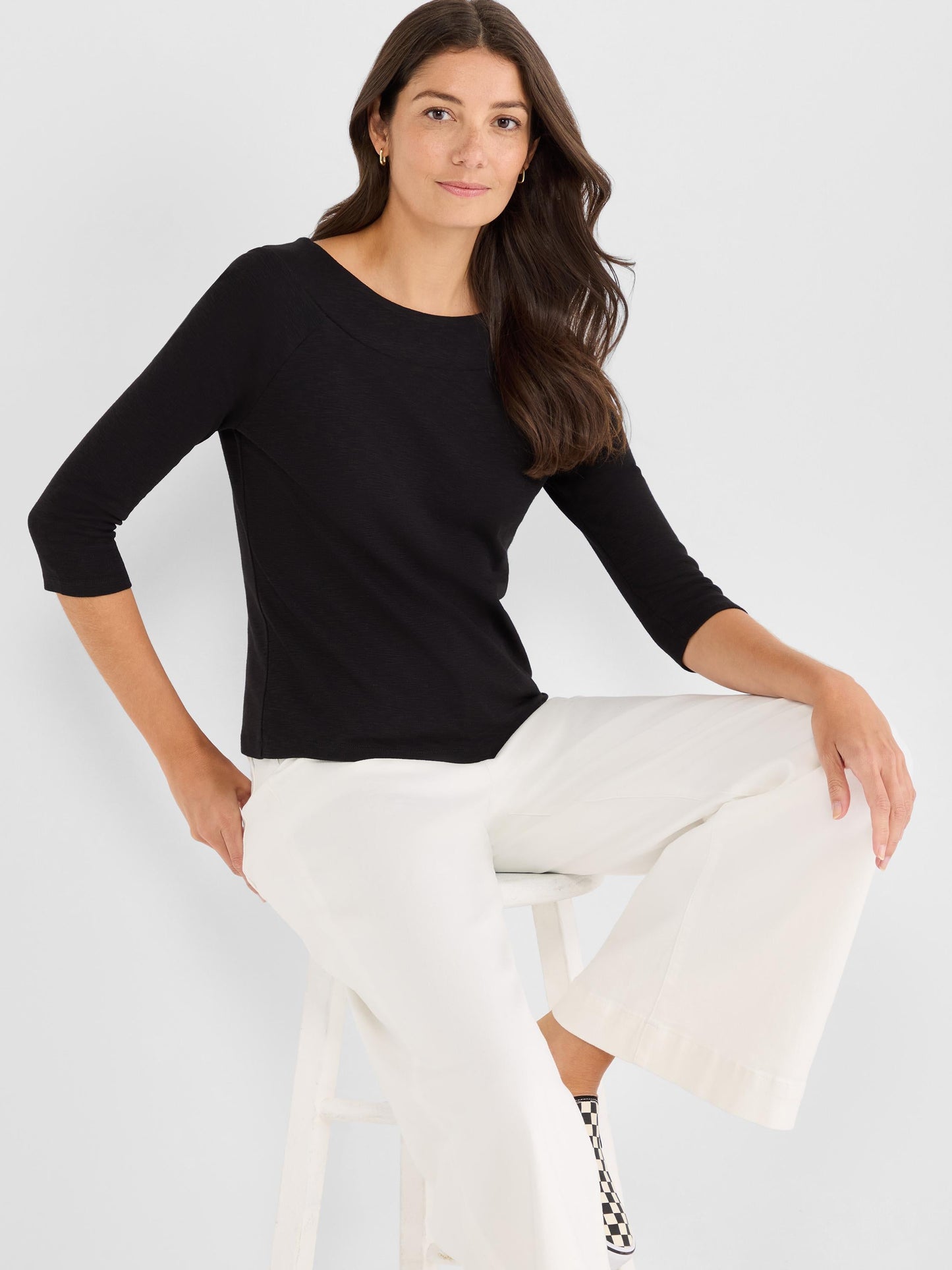 NZT 3/4 Sleeve Ballet Boat Tee