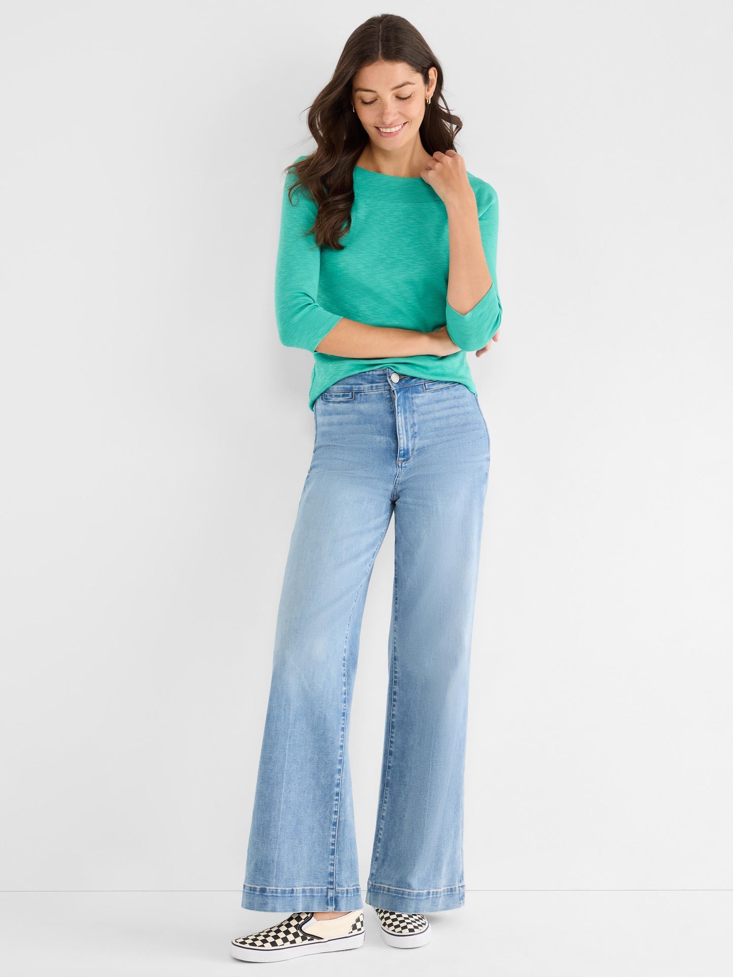 NZT 3/4 Sleeve Ballet Boat Tee