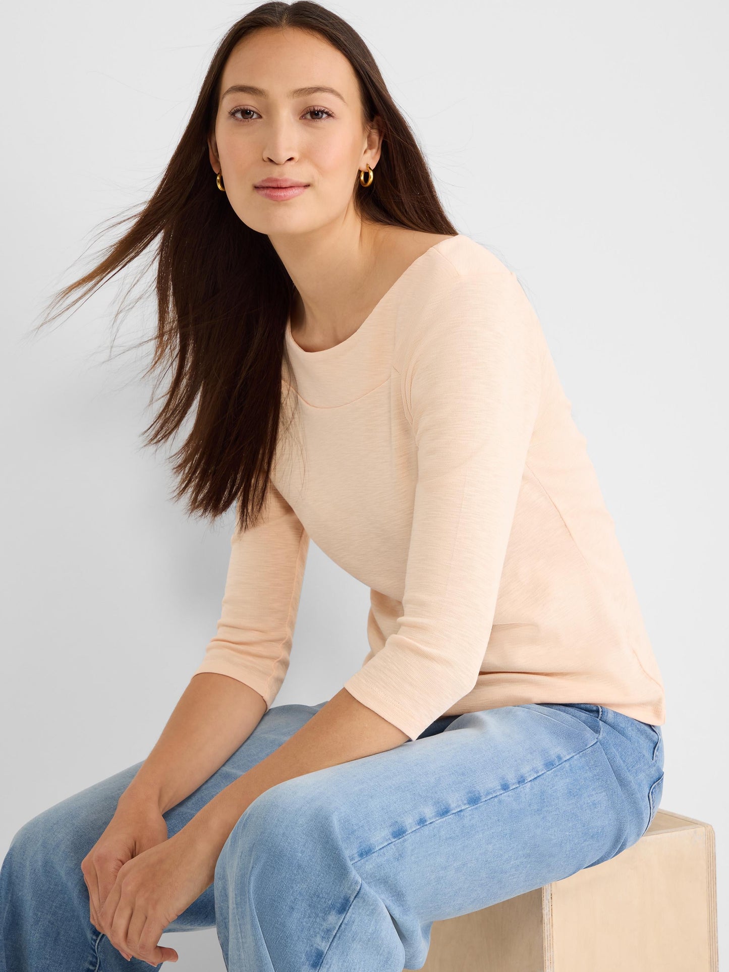 NZT 3/4 Sleeve Ballet Boat Tee