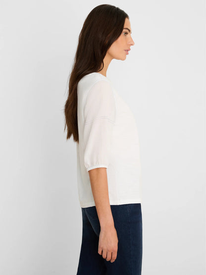 NZT Linen Sleeve Cotton Tee