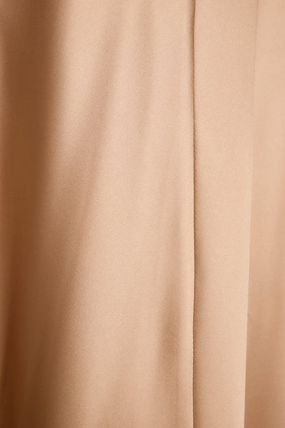 Mirabella Champagne Satin Maxi Dress