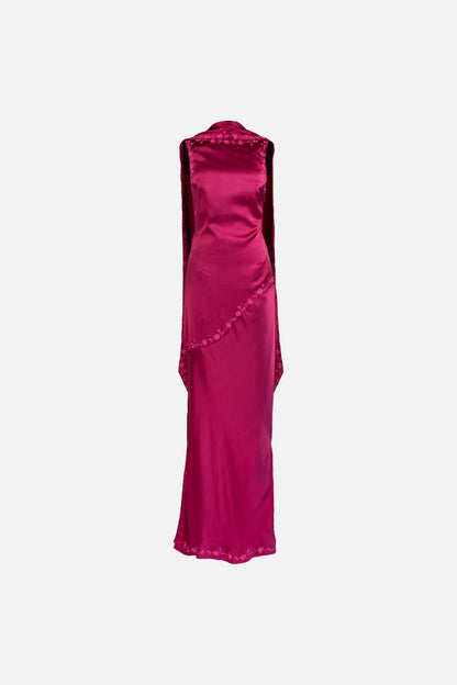 Nina Silk Dress — Azalea