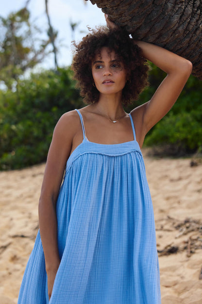 Saltwater Solids Sai Maxi Cover-Up Dress