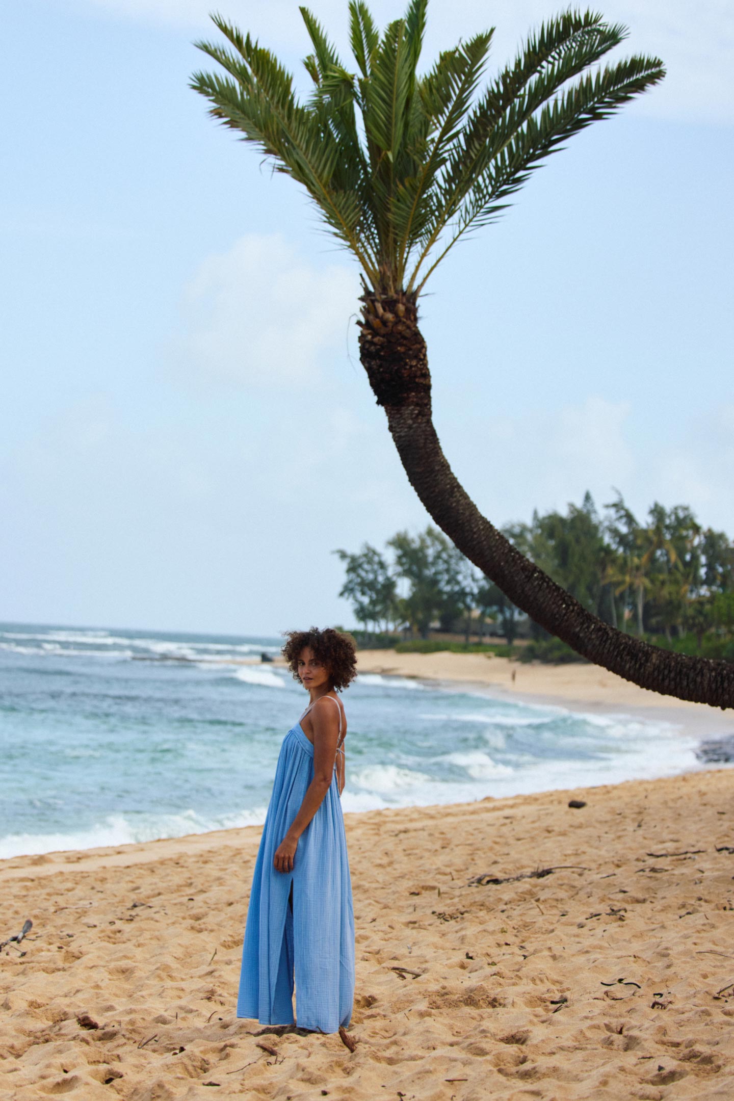 Saltwater Solids Sai Maxi Cover-Up Dress