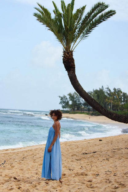Saltwater Solids Sai Maxi Cover-Up Dress