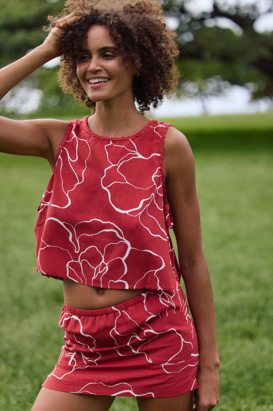 Athena Floral Top