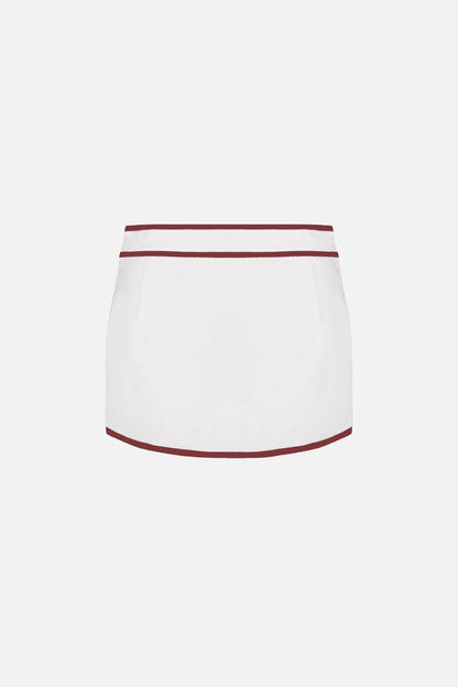Ossie Cotton Skort — White