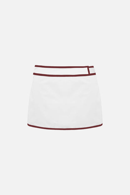 Ossie Cotton Skort — White