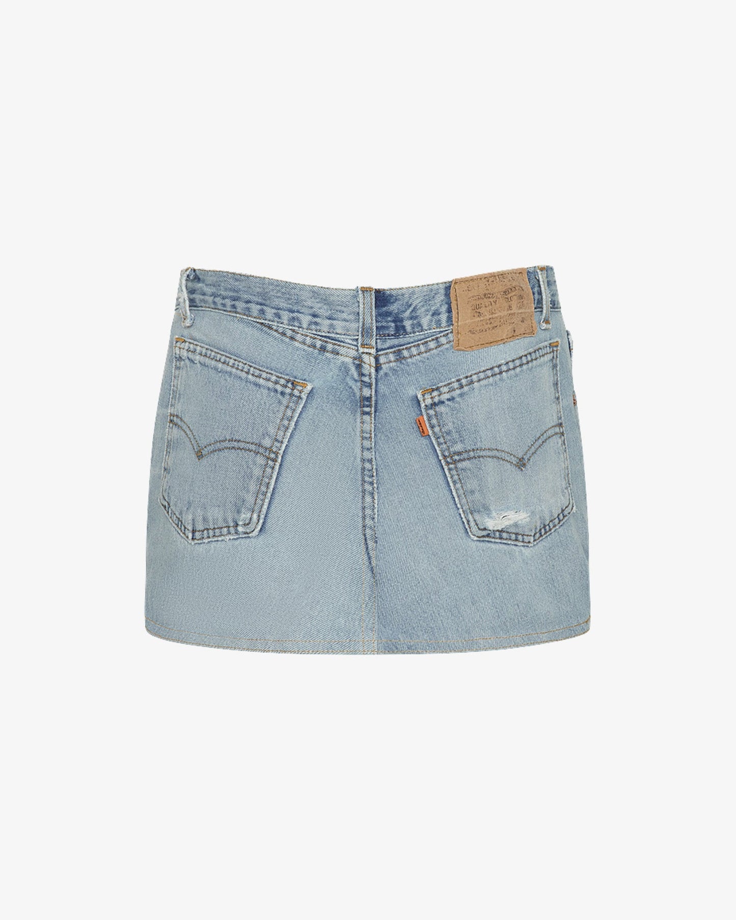 aligrace Low Waist Micro Mini Skirt - Blue