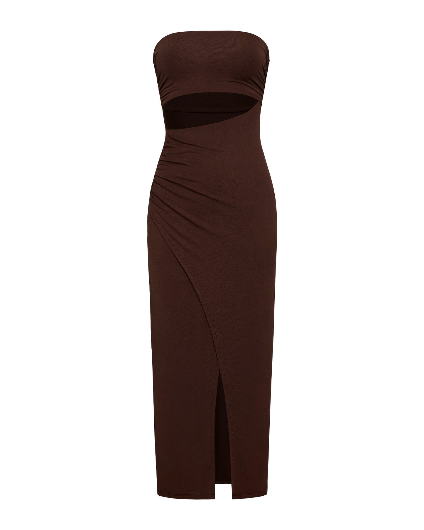 x The Salty Blonde Corsica Dress - Espresso