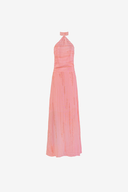 Palmetto Textured Dress — Pink