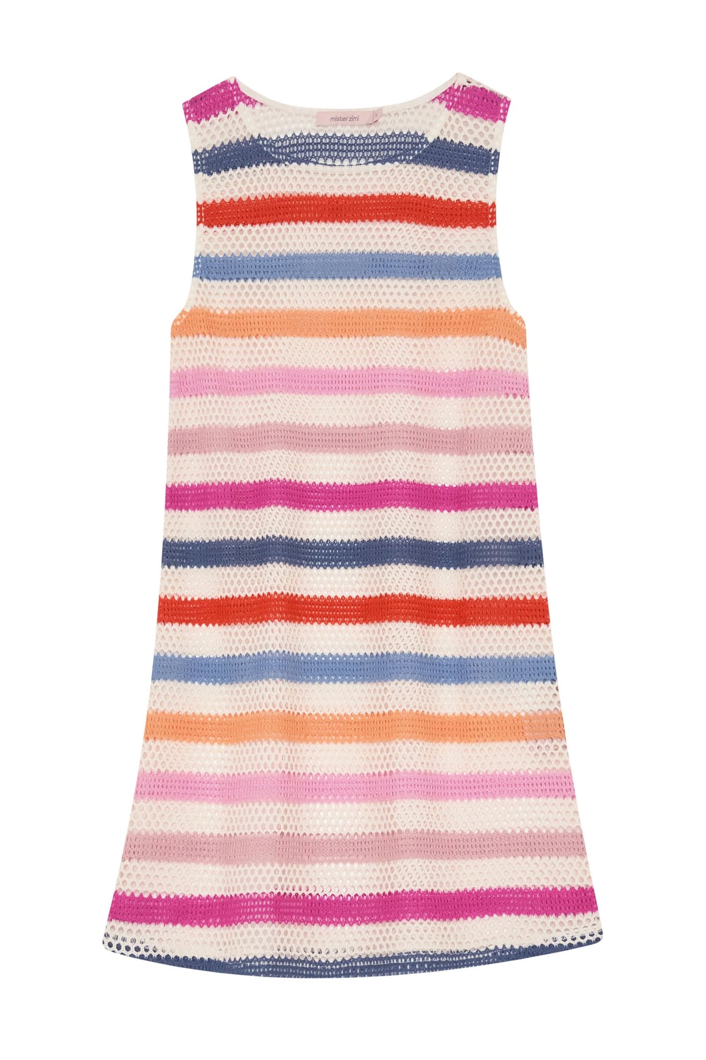 Poolside Mini Dress In Summer Stripe