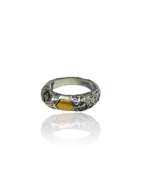 Tat2 Designs Vintage Silver Vesta Ring