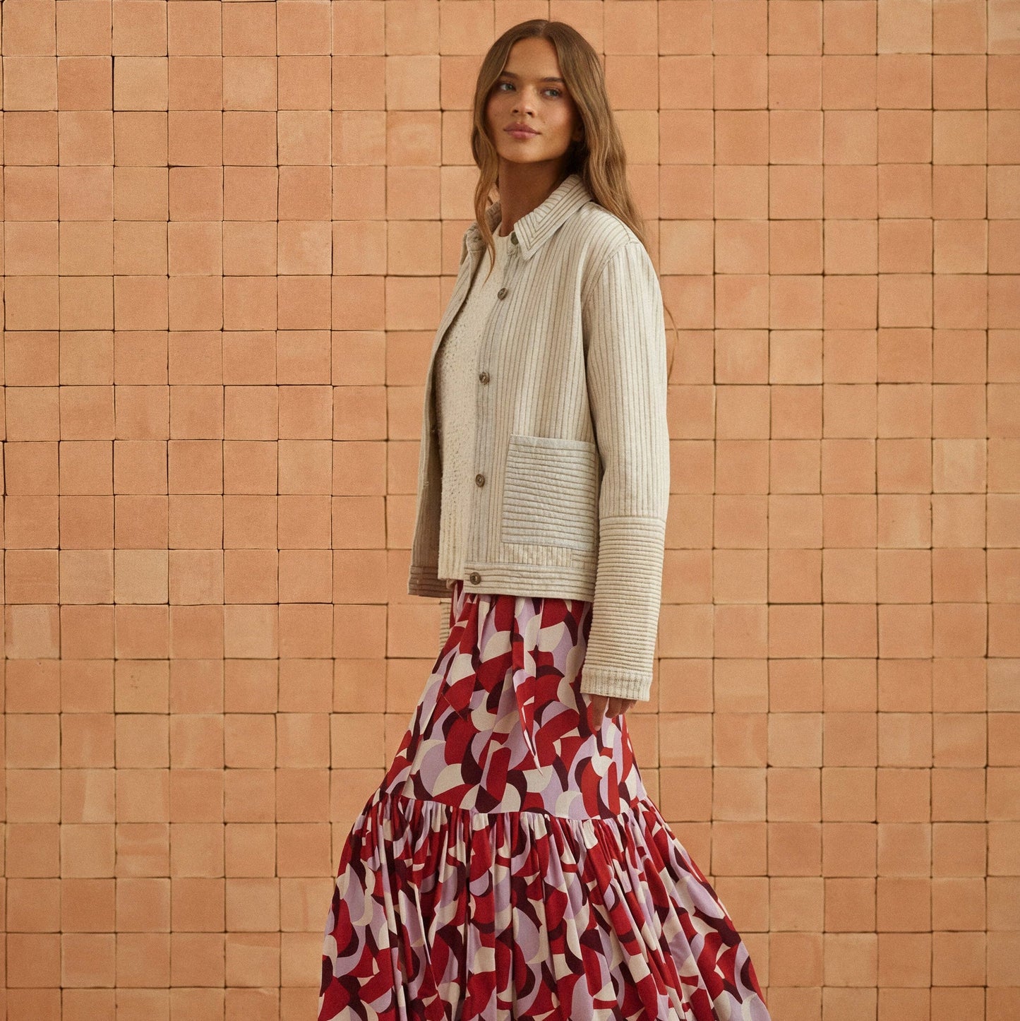 Reese Jacket In Rosewater