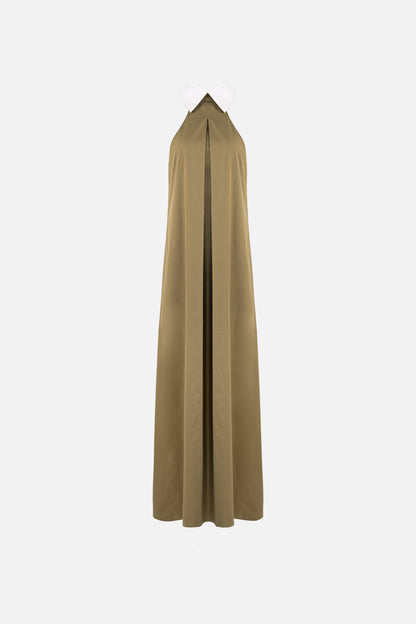 Reilly Cotton Poplin Dress — Olive