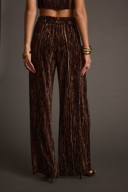 Rhea Espresso Velvet Trousers