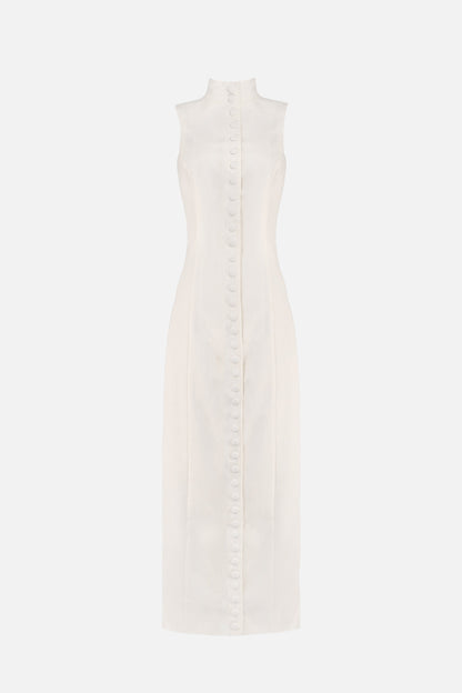 Rowan Linen Snap Dress
