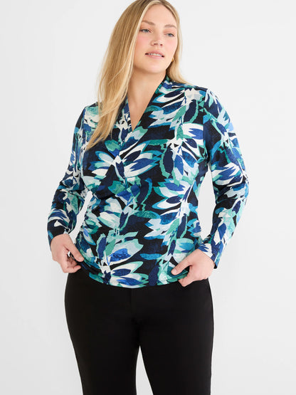 Giverny Knit Wrap Top